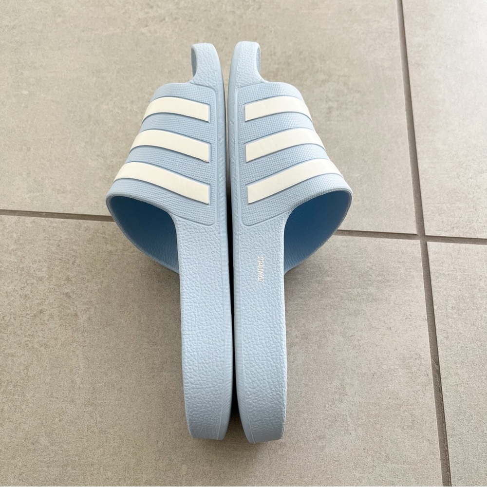 Adidas Adilette Aqua Powder Blue Slides Size 7 - Picture 7 of 9